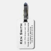 bagagelabels groot - brittannië (Achterkant verticaal)