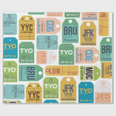 Bagagelabels inpakpapier (Vlak)