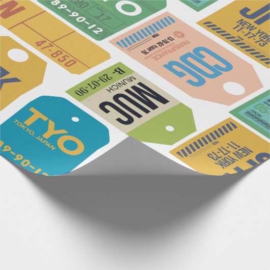  Bagagelabels inpakpapier (Hoek)