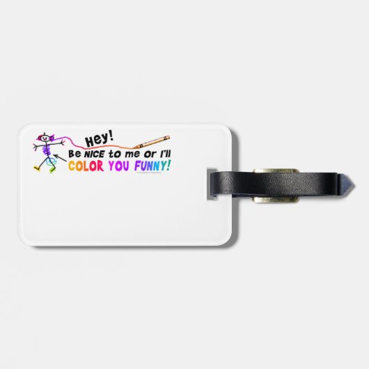 bagagelabels - Kleur u grappig (Achterkant horizontaal)