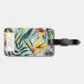 bagagelabels label voor tropische bloemen (Achterkant horizontaal)