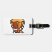 Bagagelabels met één trommel (Voorkant horizontaal)