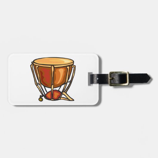 Bagagelabels met één trommel (Voorkant horizontaal)