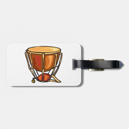 Bagagelabels met één trommel (Achterkant horizontaal)