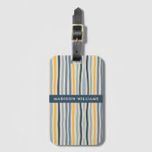 Bagagelabels met gekleurde lijnen (Voorkant (verticaal))