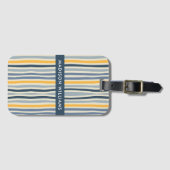 Bagagelabels met gekleurde lijnen (Voorkant (horizontaal))