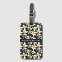 Bagagelabels met kleurenbloemen