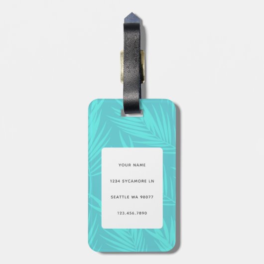 Bagagelabels met sleuf (Achterkant verticaal)