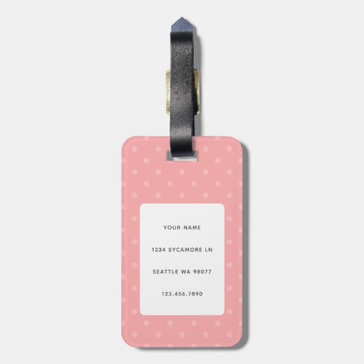 Bagagelabels met sleuf (Achterkant verticaal)