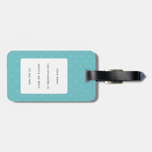 Bagagelabels met sleuf (Achterkant horizontaal)