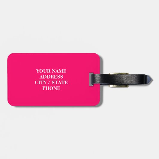 Bagagelabels met tekst bedekken | Bon Voyage! (Achterkant horizontaal)