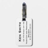 Bagagelabels Moldavië (Achterkant verticaal)