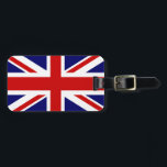 Bagagelabels onder Britse vlag voor zakken en koff<br><div class="desc">Britse bagagelabels voor zakken en koffers. Cute gift idee voor patriottische vakantiereisers. Vlaggenontwerp van unijack.</div>