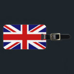 Bagagelabels onder Britse vlag voor zakken en koff<br><div class="desc">Britse bagagelabels voor zakken en koffers. Cute gift idee voor patriottische vakantiereisers. Vlaggenontwerp van unijack.</div>