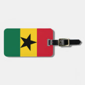 Bagagelabels onder Ghanese vlag (Voorkant horizontaal)
