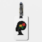 Bagagelabels onder Ghanese vlag (Achterkant verticaal)