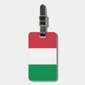 Bagagelabels onder Italiaanse vlag voor zakken en  (Voorkant verticaal)