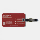 Bagagelabels Red Premium (Achterkant horizontaal)