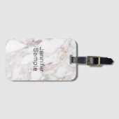 Bagagelabels Roos Gold Marble - Sjabloon aanpassen (Voorkant (horizontaal))