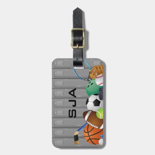 Bagagelabels Sportkluisontwerp (Voorkant verticaal)