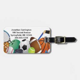 Bagagelabels Sportontwerp