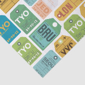  Bagagelabels tissuepapier (Detail)