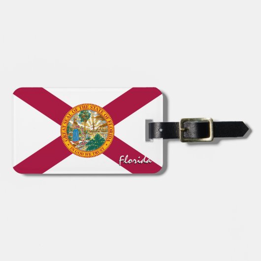 Bagagelabels uit Florida, patriottische Florida vl (Voorkant horizontaal)