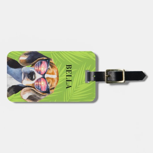 Bagagelabels van beagle (Voorkant horizontaal)