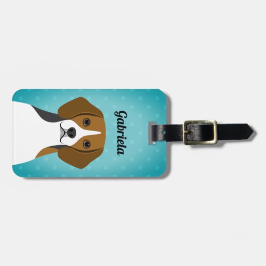 Bagagelabels van beagle (Voorkant horizontaal)