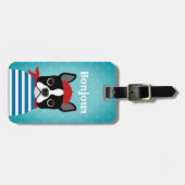 Bagagelabels van Boston Terrier (Voorkant horizontaal)