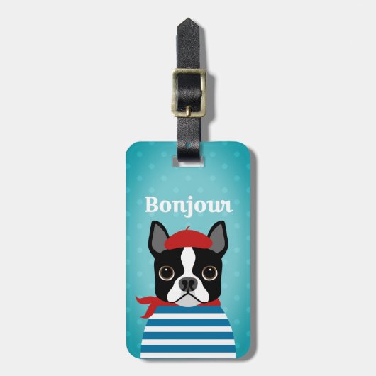 Bagagelabels van Boston Terrier (Voorkant verticaal)