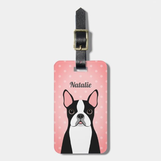 Bagagelabels van Boston Terrier (Voorkant verticaal)