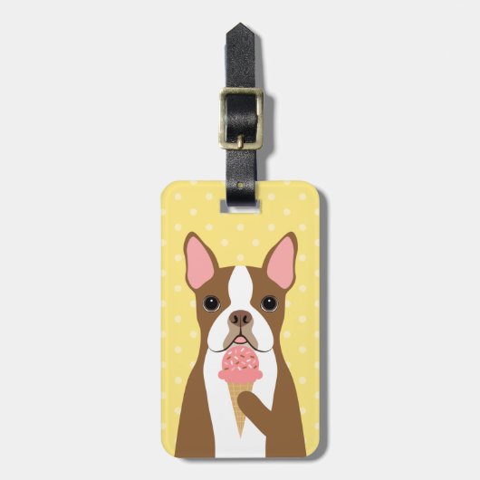 Bagagelabels van Boston Terrier (Voorkant verticaal)