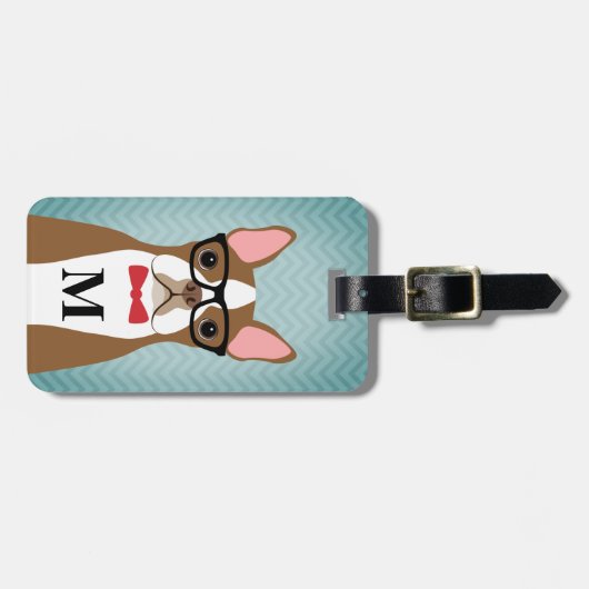 Bagagelabels van Boston Terrier (Voorkant horizontaal)