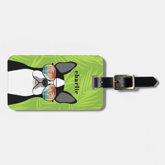 Bagagelabels van Boston Terrier (Voorkant horizontaal)