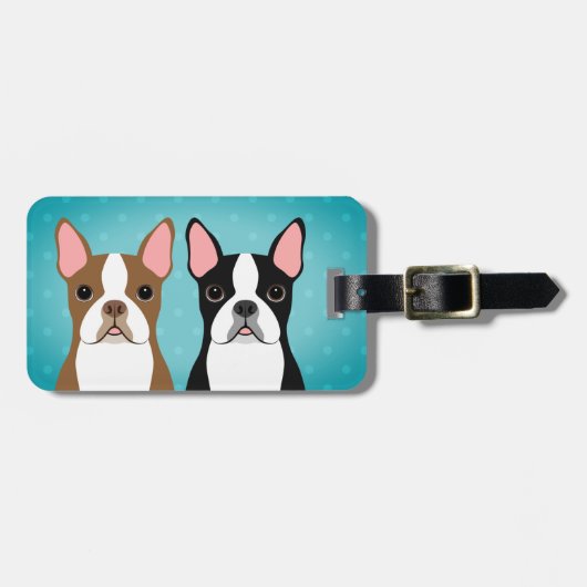 Bagagelabels van Boston Terrier (Voorkant horizontaal)