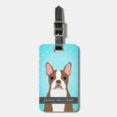Bagagelabels van Boston Terrier (Voorkant verticaal)
