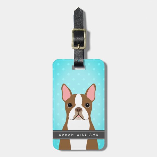Bagagelabels van Boston Terrier (Voorkant verticaal)