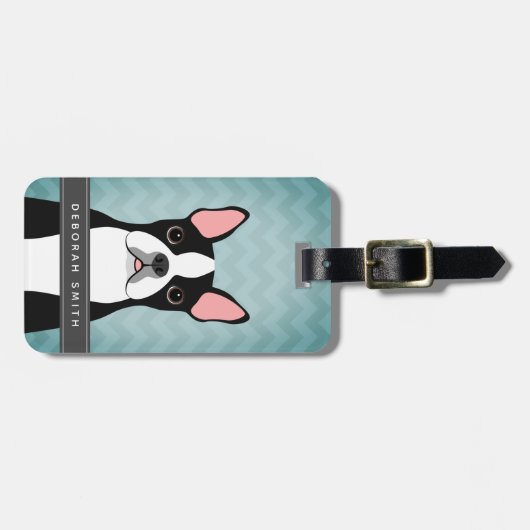 Bagagelabels van Boston Terrier (Voorkant horizontaal)