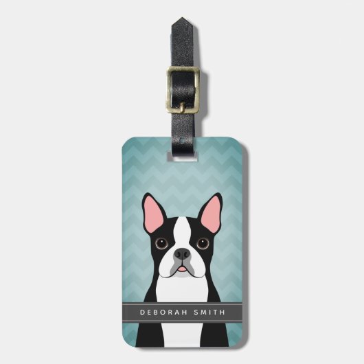 Bagagelabels van Boston Terrier (Voorkant verticaal)