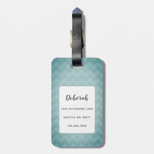 Bagagelabels van Boston Terrier (Achterkant verticaal)