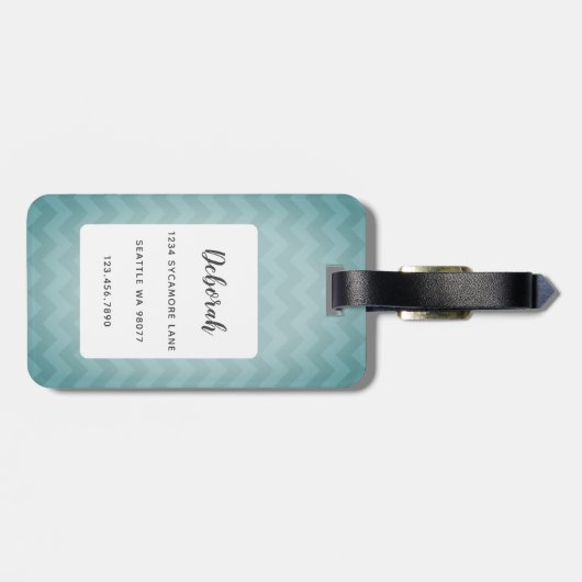 Bagagelabels van Boston Terrier (Achterkant horizontaal)