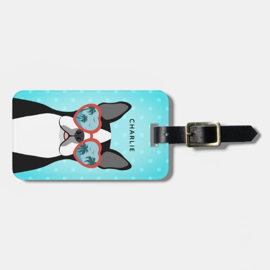 Bagagelabels van Boston Terrier (Voorkant horizontaal)