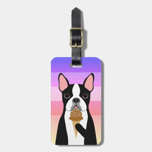 Bagagelabels van Boston Terrier (Voorkant verticaal)