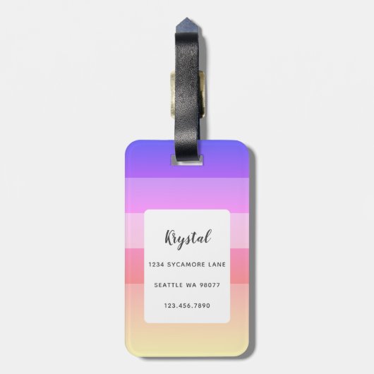 Bagagelabels van Boston Terrier (Achterkant verticaal)