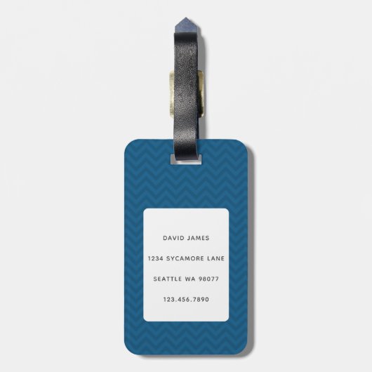 Bagagelabels van Bulldog (Achterkant verticaal)