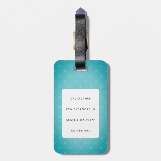 Bagagelabels van Bulldog (Achterkant verticaal)