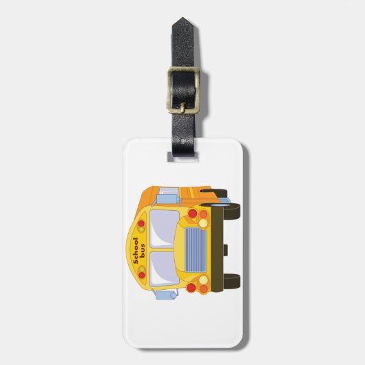 Bagagelabels van Gele School Bus (Voorkant verticaal)