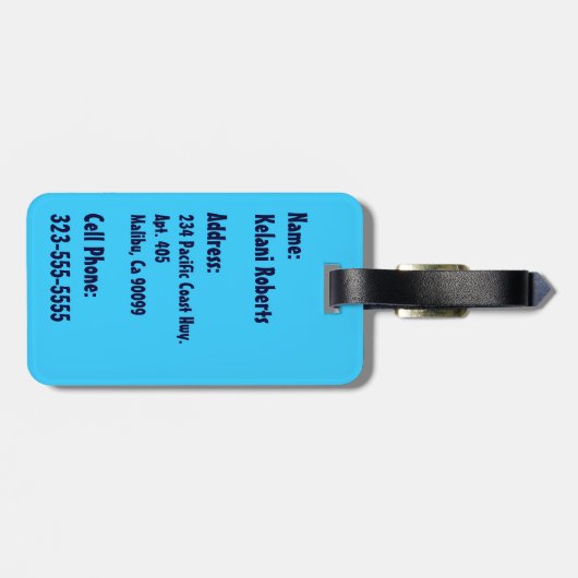 Bagagelabels van het Mengsel van de Zonsondergang (Achterkant horizontaal)