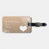 Bagagelabels van kant en van Floral (Achterkant horizontaal)